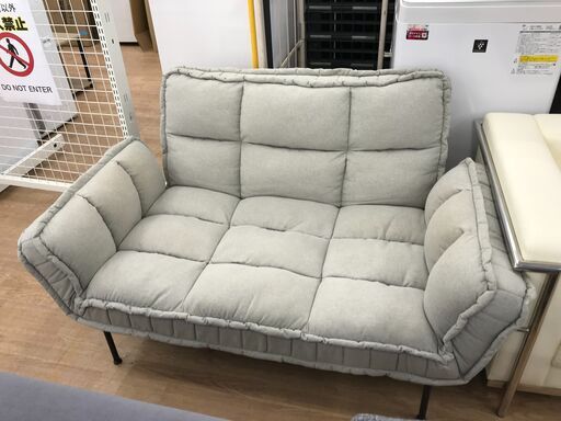 ★ジモティ割あり★ Francfranc 2人掛けソファ グレー クリーニング済み KJ6554
