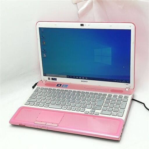 ノートPC SONY ピンク i5 新品SSD BD 無線 Win10