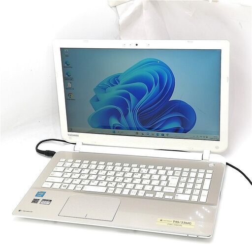 ノートPC 東芝 T45/33MG 金 無線 HDD1TB DVD Win11