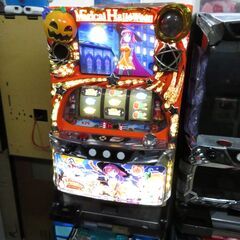 パチスロ実機 マジカルハロウィン5 コイン不要機付き スロット機|江別 