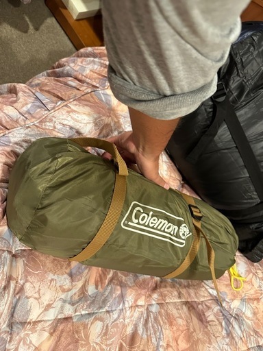 coleman テントと高い寝袋