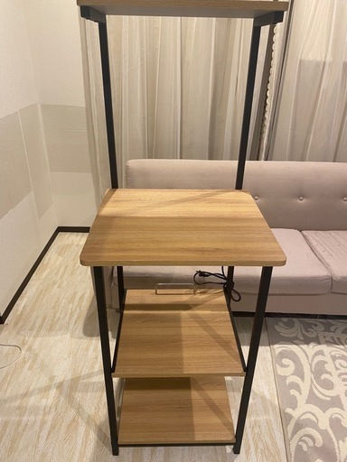 コクヨ KT-700 スタックテーブル ケーブルタップ付き 木目調『良品中古