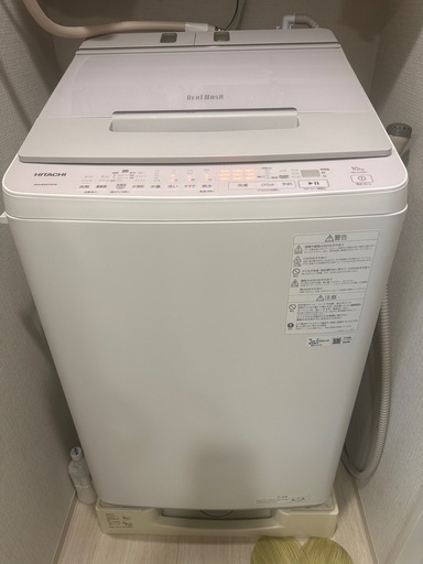 日立 全自動洗濯機 10kg BW-X100H V ホワイトラベンダー インバーター ビートウォッシュ 液体洗剤・柔軟剤自動投入