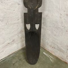 木彫り 飾り アフリカスタイル お面 アンティーク オブジェ アジアン家具 壁飾り アフリカンドール Y0379