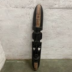 木彫り 飾り アフリカスタイル お面 アンティーク オブジェ アジアン