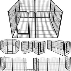 ペットサークル（100×80cm・10枚組）大型犬・中型犬向け DUDULIFE DUDUPET