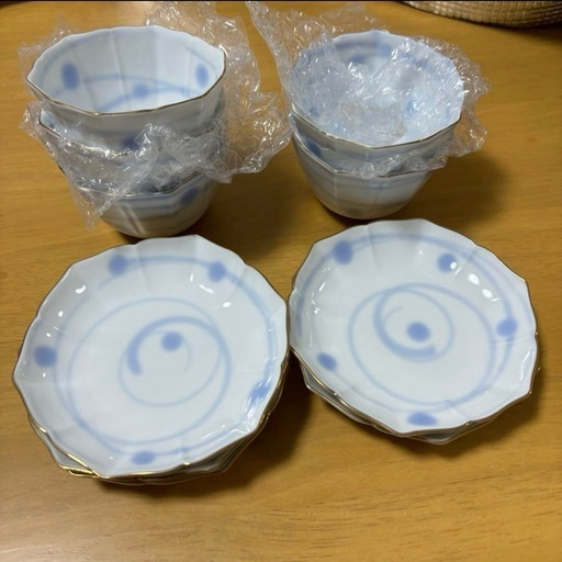 伊万里焼 有田焼 平皿 カップ 5客セット