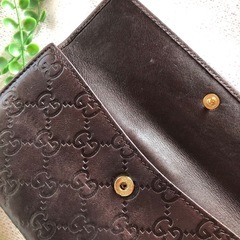 ✧₊⁎GUCCI グッチ˳✧༚*GG柄 レザーシマライン プリンシー
