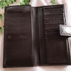 ✧₊⁎GUCCI グッチ˳✧༚*GG柄 レザーシマライン プリンシーリボン W