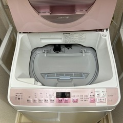 SHARP 縦型洗濯機 ES-TX5A 5.5kg ピンク