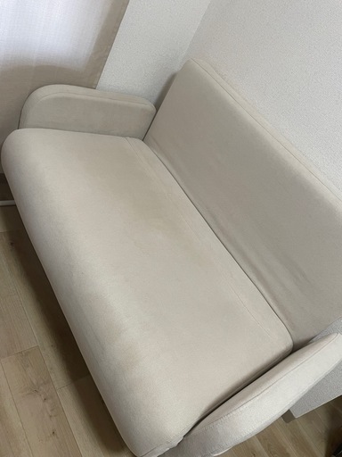 【極美品】ソファ　ソファベッド　ベージュ　ナチュラル　北欧