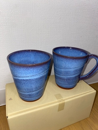 【新品未使用】新庄東山焼　湯呑み　マグセット