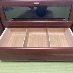 (高級)天然木アイボリーテレビボード