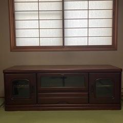 (高級)天然木アイボリーテレビボード