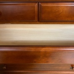 高級　天然木　アイボリーチェスト