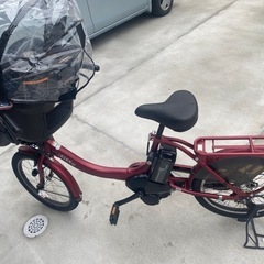 ヤマハ製 PAS Kiss mini un SP 子ども乗せ電動自転車！雨の日のレイン