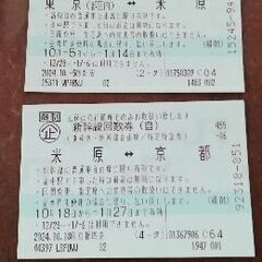 新幹線　切符　東京⇔京都