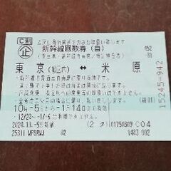 新幹線　切符　東京⇔京都