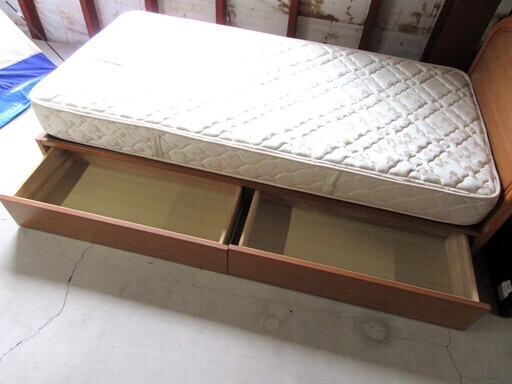 シモンズ シングルベッド マットレス付き 幅98×奥行200×高さ86cm 木製 