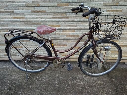 中古自転車 6段変速 26インチ LEDオートライト 軽整備済み 防犯登録対応 町田市 相模原市 MM466
