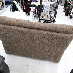 ヤマダオリジナル 2人掛けソファ 布張り 幅145cm ハイバック ブラウン系 ファブリック 家具 2P ソファー 苫小牧西店 ヤマダオリジナル 2人掛けソファ 布張り 幅145cm ハイバック ブラウン