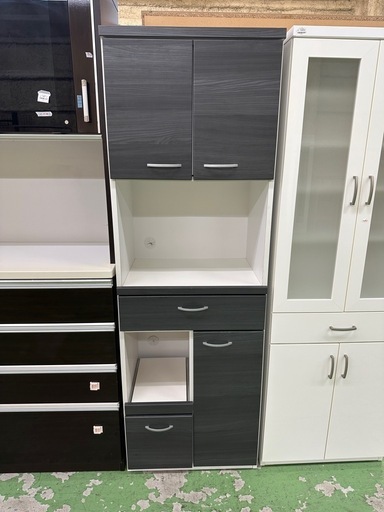【ドリーム川西店御来店限定】大川家具　レンジボード／クリーニング済み 【2001280255600517】
