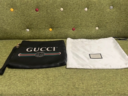 グッチ GUCCI クラッチバッグ  VINTAGE LOGO美品
