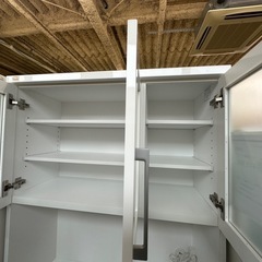 【ドリーム川西店御来店限定】ニトリ　3枚扉オープンボード／クリーニング済み 【2001246255600222】