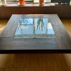 【九州送料無料】特大囲炉裏 ダイニング 無垢材 火鉢 特注品 