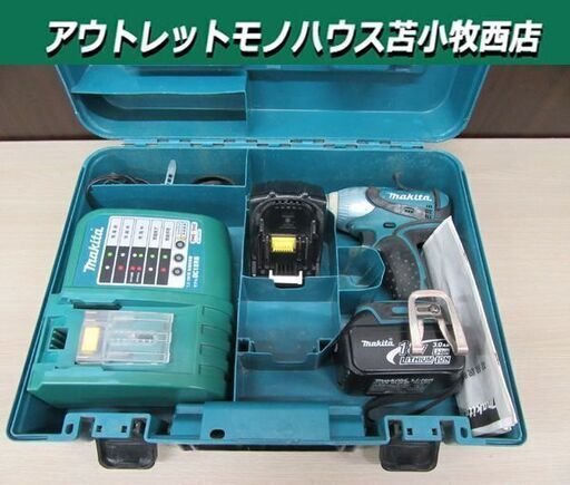 マキタ 充電式インパクトレンチ TW251D 18V3.0Ah バッテリ(BL1830)×2個 充電器(DC18RC)×1 中古 現状品 ハードケース付 makita 苫小牧西店