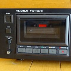 ＴＡＳＣＡＭ　業務仕様３ヘッドオートリバースデッキ　１１２ＲＭＫⅡ  美品　動作安定　簡易整備済み