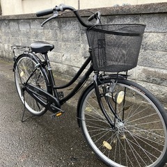 【26インチ自転車】美品❗️変速なし　前後タイヤ、前カゴ、鍵新品❗️スペアキーあり　若林自転車　浜大津店　SALE中❗️　　