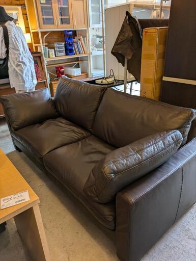 ★売約済み★ 皮ソファー 大きめ2.5 ダークブラウン