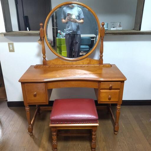 横浜クラシック家具 ダニエル ドレッサー\u0026スツール セット