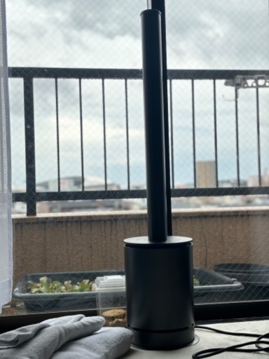 府内配達可能！タワマンで使用していたお洒落なタワー型高級空気清浄機能付きHOT＆COOLタワーファン