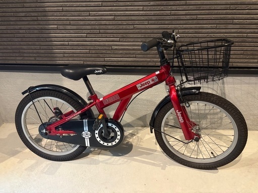 子供用自転車　Jeep 赤