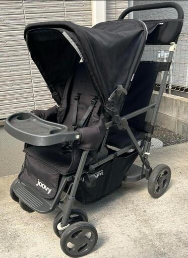 【清掃済】カブース joovy ウルトラライトグラファイト 2人乗りベビーカー