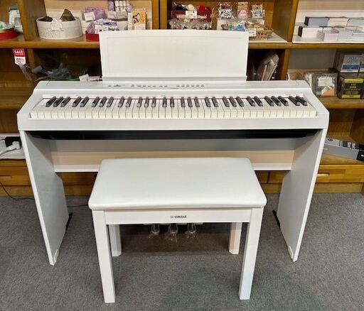 ヤマハ　電子ピアノ　P-121WH　中古　フルセット