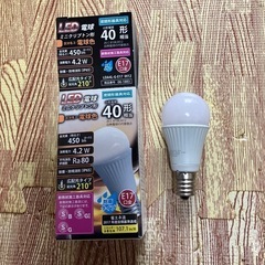 LED電球ミニクリプトン　E17口金　40型　電球色