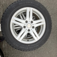 バリ山】205/60-16スタッドレス4本&樹脂製タイヤチェーンセット 