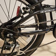 極美品HUMMER 20インチ3.0極太タイヤ折り畳み自転車 ライト スマホ