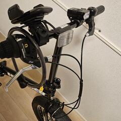 極美品HUMMER 20インチ3.0極太タイヤ折り畳み自転車 ライト スマホ