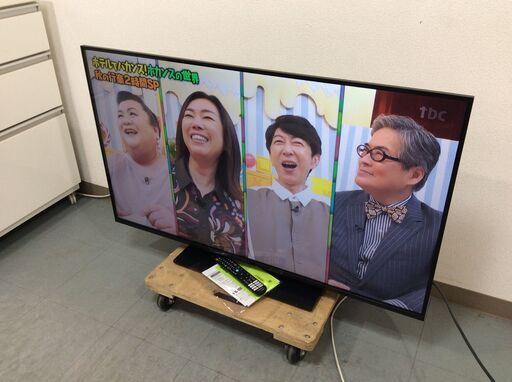 YJT9681【Panasonic/パナソニック 50インチ液晶テレビ】美品 2024年製 VIERA TV-50W90A 家電 映像機器 4K液晶テレビ FireTV