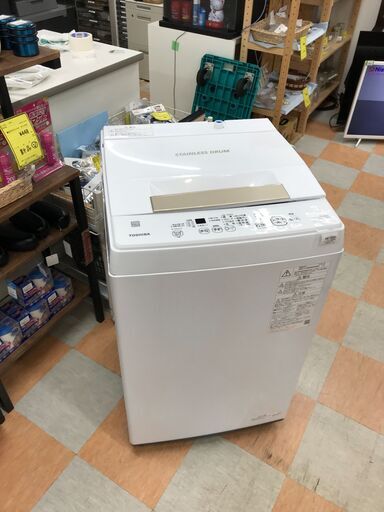 洗濯機 トウシバ AW-45ME8(kw) 2022年製 W(幅)55.5×D(奥行き)54.1×H(高さ)94.5cm ※保証6ヶ月
