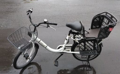 20インチ  チャイルドシート付 中古 自転車 15,800円 3段切替 オートライト付 新規防犯登録料コミ 468
