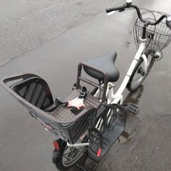 20インチ 🚲 チャイルドシート付 中古 自転車 15,800円 🔄3段切替 💡オートライト付 新規防犯登録料コミ 468