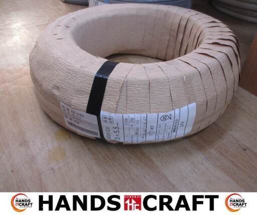 SFCC 3×5.5 CV 未使用品 黒 50m 14.3キロ 【ハンズクラフト宜野湾店※】
