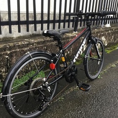 ＜整備美品車＞あさひ・DRIDE 20インチ・ジュニアクロスバイク・シマノ外装6段変速・ブラック 整備美品車＞あさひ・DRIDE 20インチ・ジュニアクロスバイク・シマノ