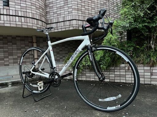 美車！ルイガノ　LOUIS GARNEAU CEN　ロードバイク　ホワイト　アルミフレーム　カーボンフォーク