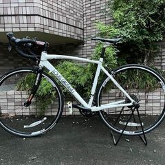 美車！ルイガノ　LOUIS GARNEAU CEN　ロードバイク　ホワイト　アルミフレーム　カーボンフォーク